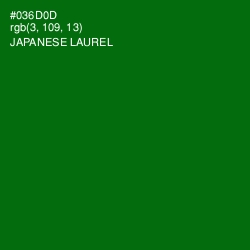 #036D0D - Japanese Laurel Color Image