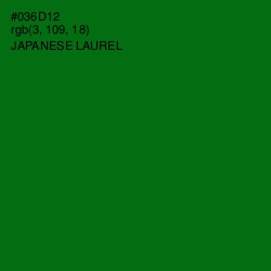 #036D12 - Japanese Laurel Color Image