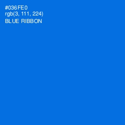 #036FE0 - Blue Ribbon Color Image