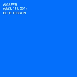 #036FFB - Blue Ribbon Color Image