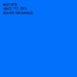 #0370FB - Azure Radiance Color Image