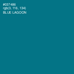 #037486 - Blue Lagoon Color Image