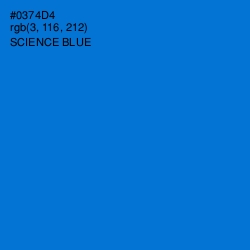 #0374D4 - Science Blue Color Image