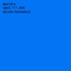 #0375F4 - Azure Radiance Color Image