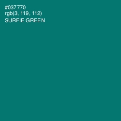 #037770 - Surfie Green Color Image