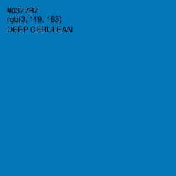 #0377B7 - Deep Cerulean Color Image