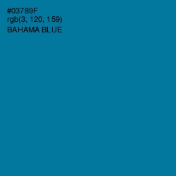 #03789F - Bahama Blue Color Image