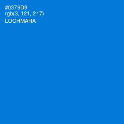 #0379D9 - Lochmara Color Image