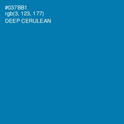 #037BB1 - Deep Cerulean Color Image
