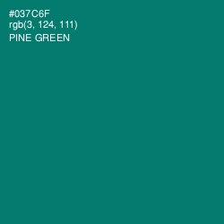 #037C6F - Pine Green Color Image