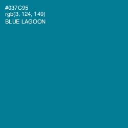 #037C95 - Blue Lagoon Color Image