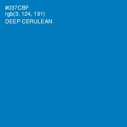 #037CBF - Deep Cerulean Color Image