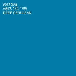 #037DA8 - Deep Cerulean Color Image