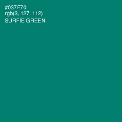 #037F70 - Surfie Green Color Image