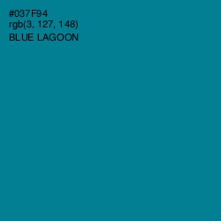 #037F94 - Blue Lagoon Color Image