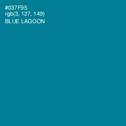 #037F95 - Blue Lagoon Color Image