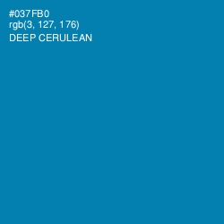 #037FB0 - Deep Cerulean Color Image