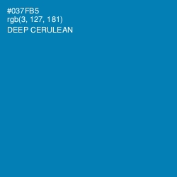 #037FB5 - Deep Cerulean Color Image