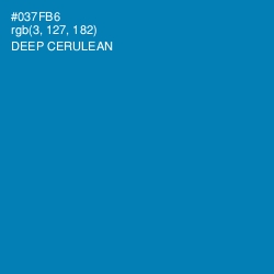 #037FB6 - Deep Cerulean Color Image