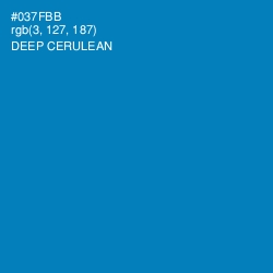 #037FBB - Deep Cerulean Color Image