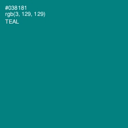 #038181 - Teal Color Image