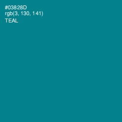 #03828D - Teal Color Image