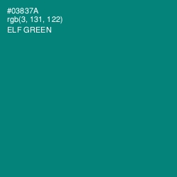 #03837A - Elf Green Color Image