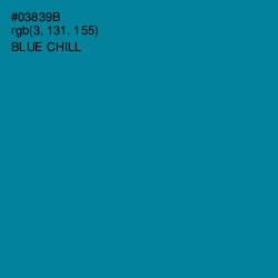 #03839B - Blue Chill Color Image