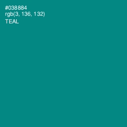 #038884 - Teal Color Image
