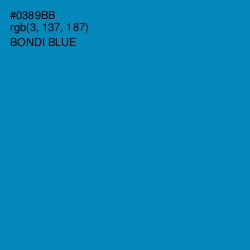 #0389BB - Bondi Blue Color Image