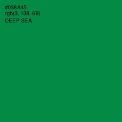 #038A45 - Deep Sea Color Image