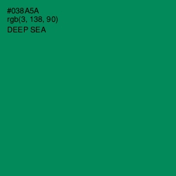 #038A5A - Deep Sea Color Image