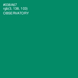 #038A67 - Observatory Color Image