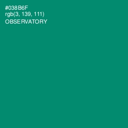 #038B6F - Observatory Color Image