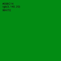 #038C14 - Forest Green Color Image