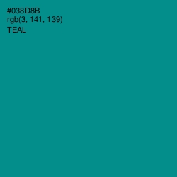 #038D8B - Teal Color Image