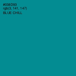 #038D93 - Blue Chill Color Image