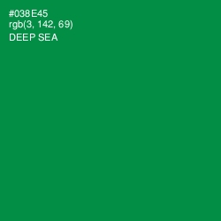 #038E45 - Deep Sea Color Image