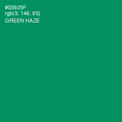 #03925F - Green Haze Color Image