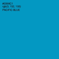 #0398C1 - Pacific Blue Color Image