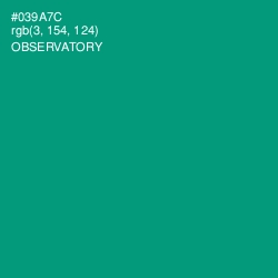 #039A7C - Observatory Color Image