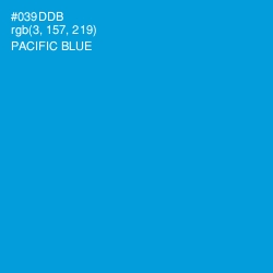 #039DDB - Pacific Blue Color Image