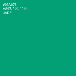 #03A076 - Jade Color Image