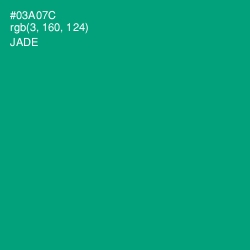 #03A07C - Jade Color Image