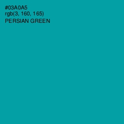 #03A0A5 - Persian Green Color Image