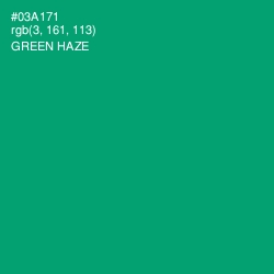 #03A171 - Green Haze Color Image