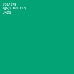#03A375 - Jade Color Image