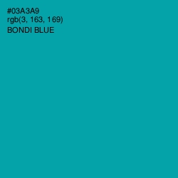 #03A3A9 - Bondi Blue Color Image