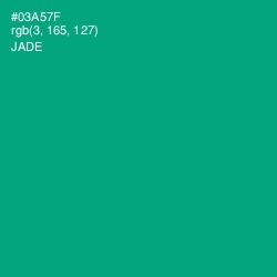 #03A57F - Jade Color Image