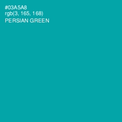 #03A5A8 - Persian Green Color Image